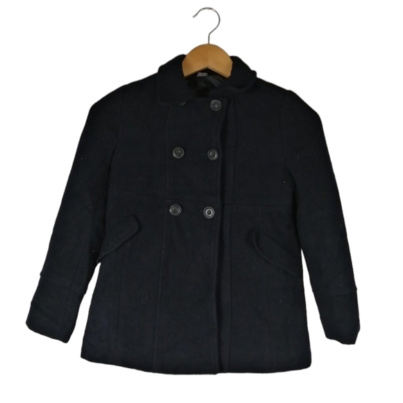🖤2/30$ -- Unisex Black Caban Coat for Kids (9-10 years) - Picture 1 of 4